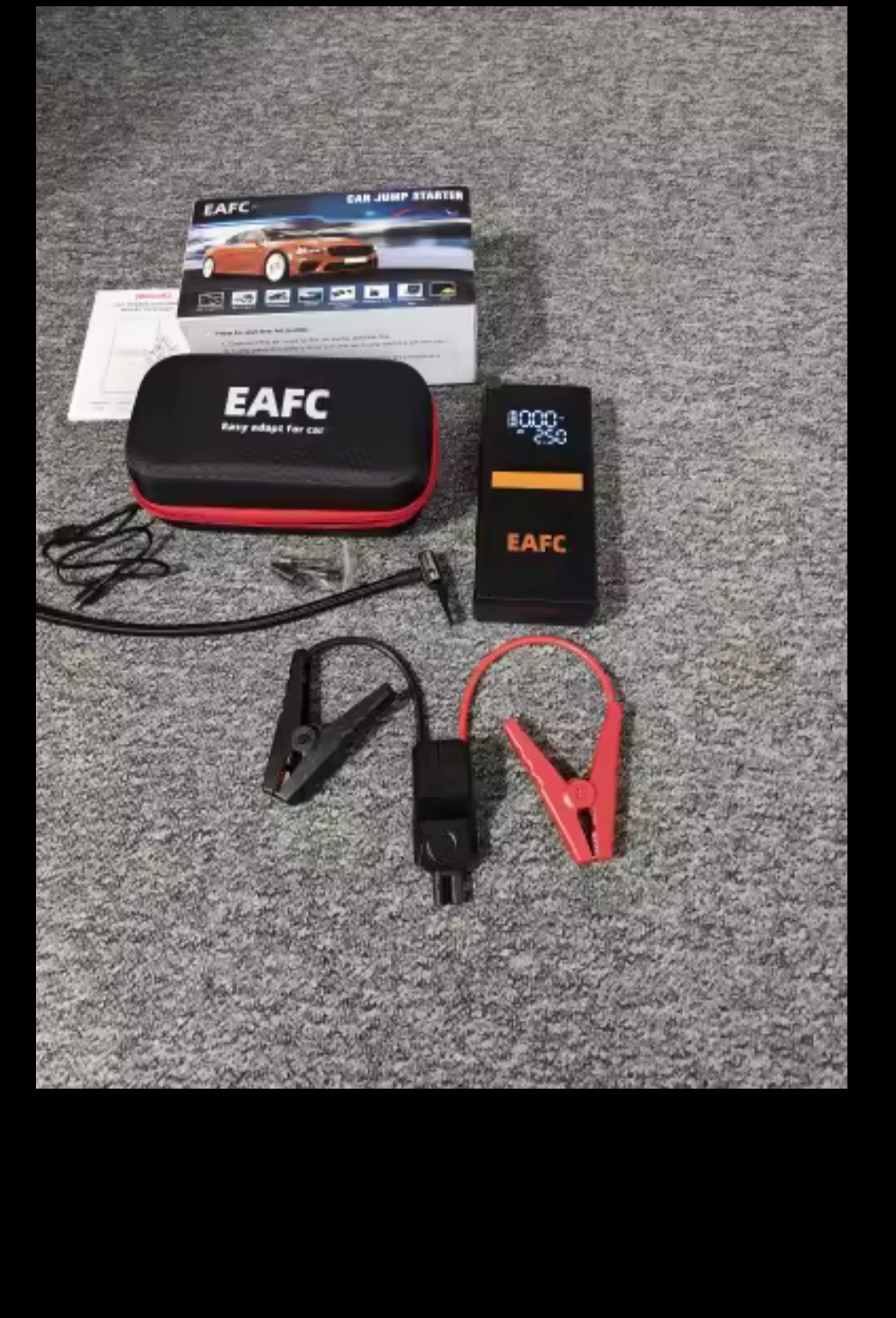 Jump Starter Auto 1200A 4 în 1 – Compresor 150 PSI, Power Bank și Lanternă LED